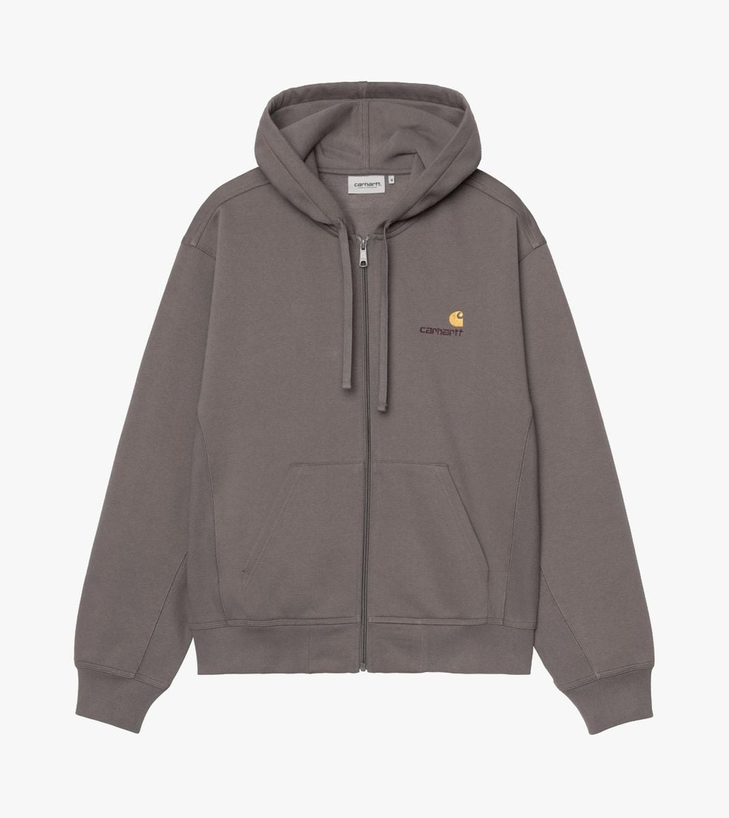 Pelēka HOODED AMERICAN SCRIPT JACKET
