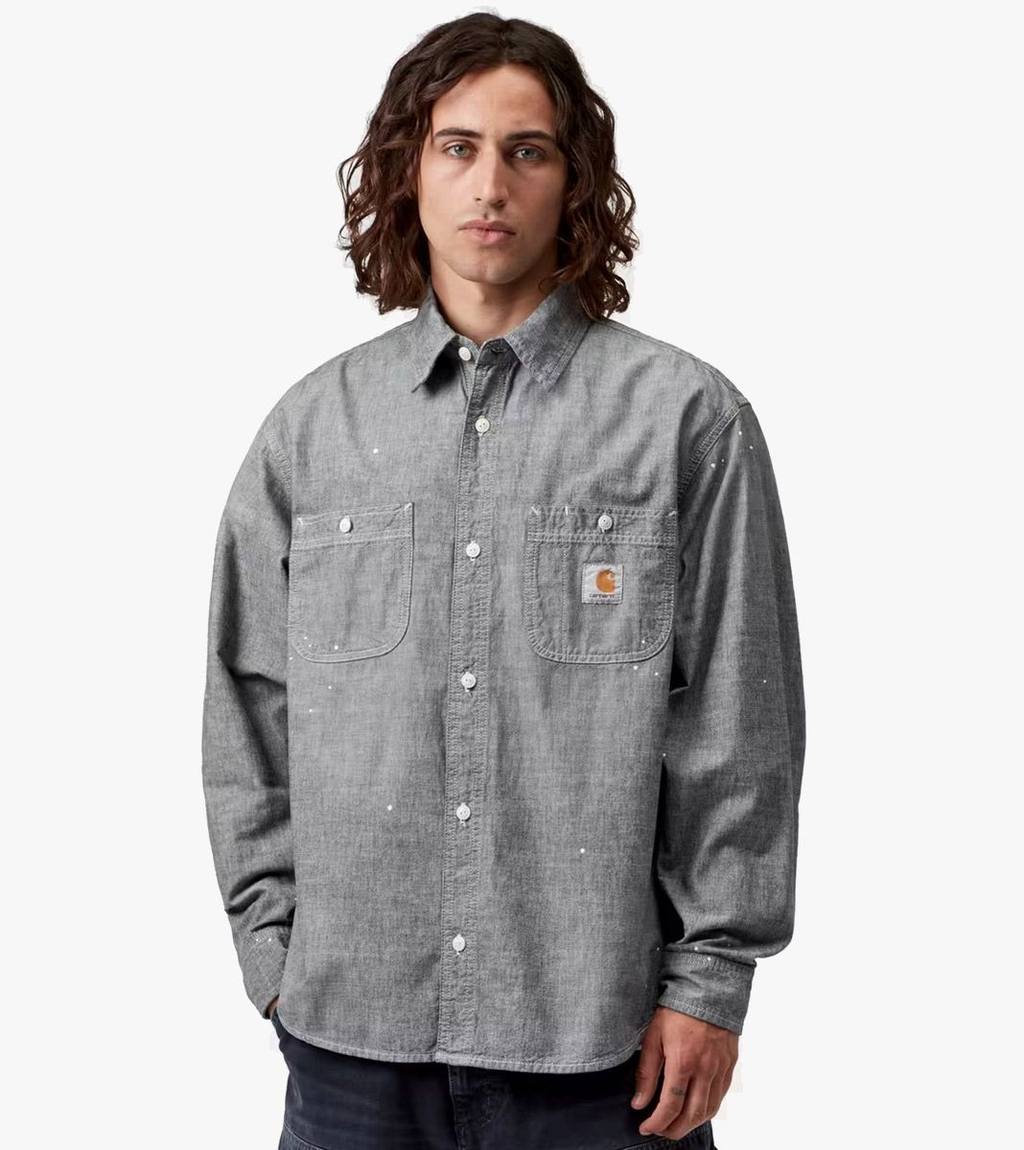 Melna L/S PAINTER SHIRT