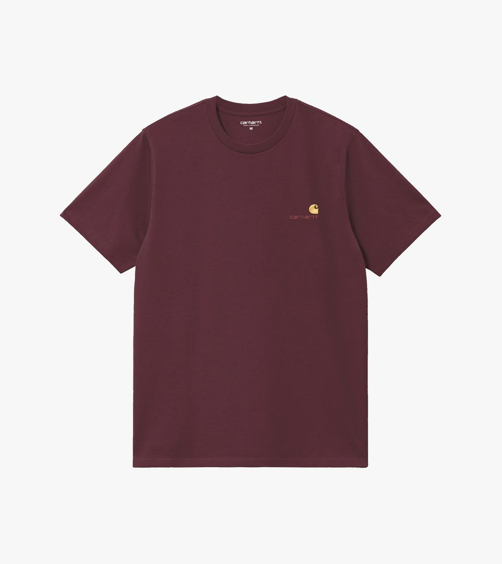Red S/S AMERICAN SCRIPT T-SHIRT