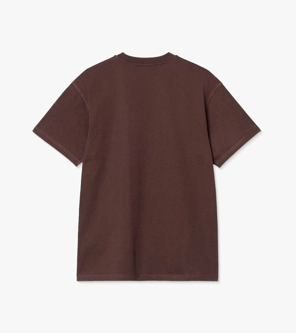 Ruskea S/S AMERICAN SCRIPT T-SHIRT