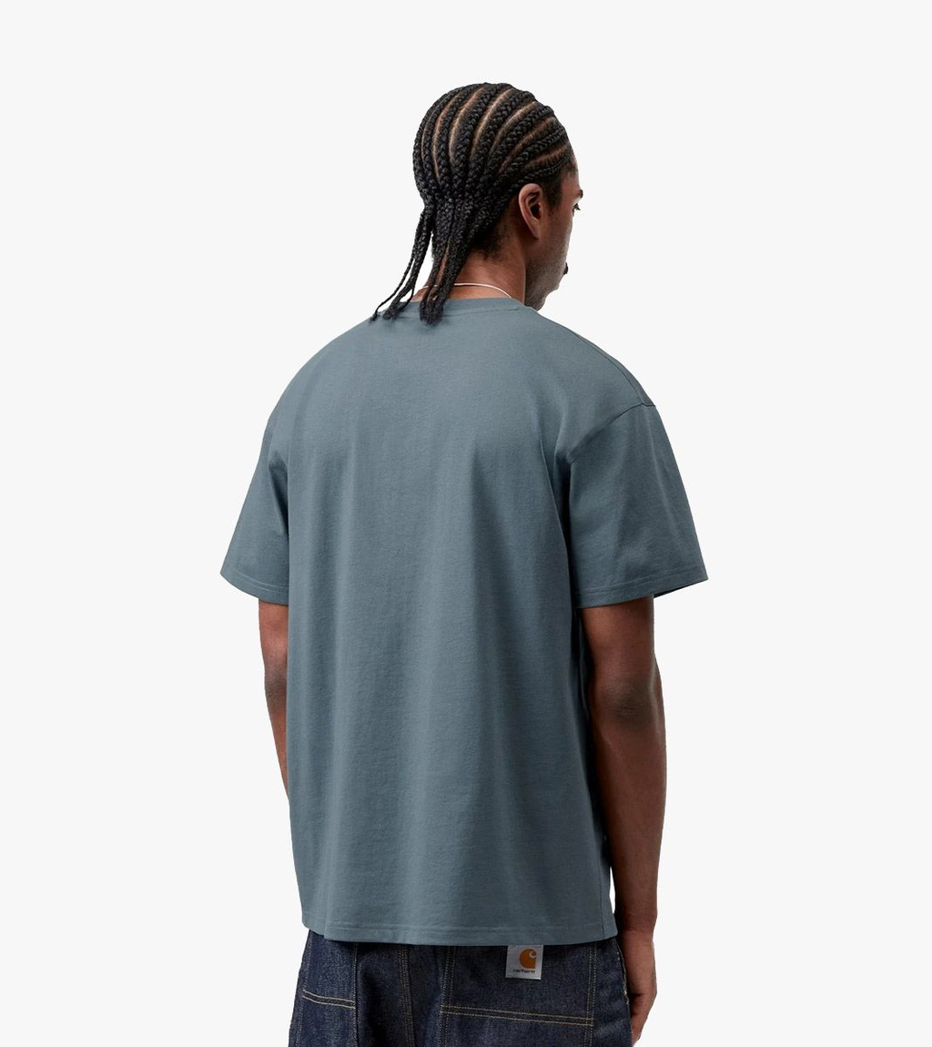 Blue S/S AMERICAN SCRIPT T-SHIRT