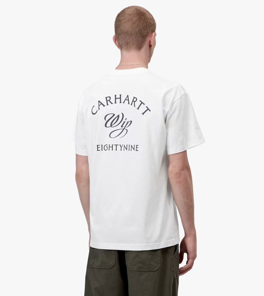 Valkoinen S/S EIGHTYNINE T-SHIRT