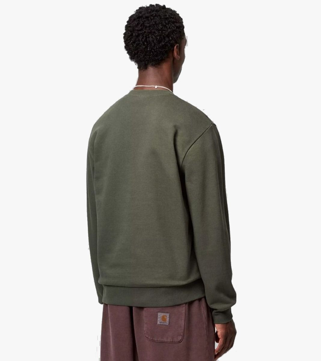 Zaļa SCRIPT EMBROIDERY SWEAT