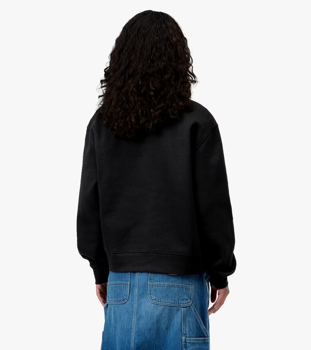 Black W´ SMALL HEART PATCH SWEAT