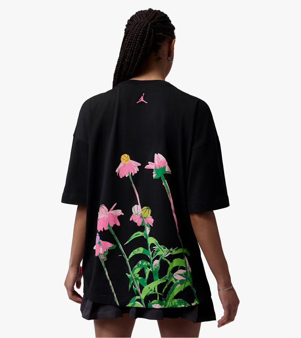 Melna W J BBALL FLWR LGF TEE