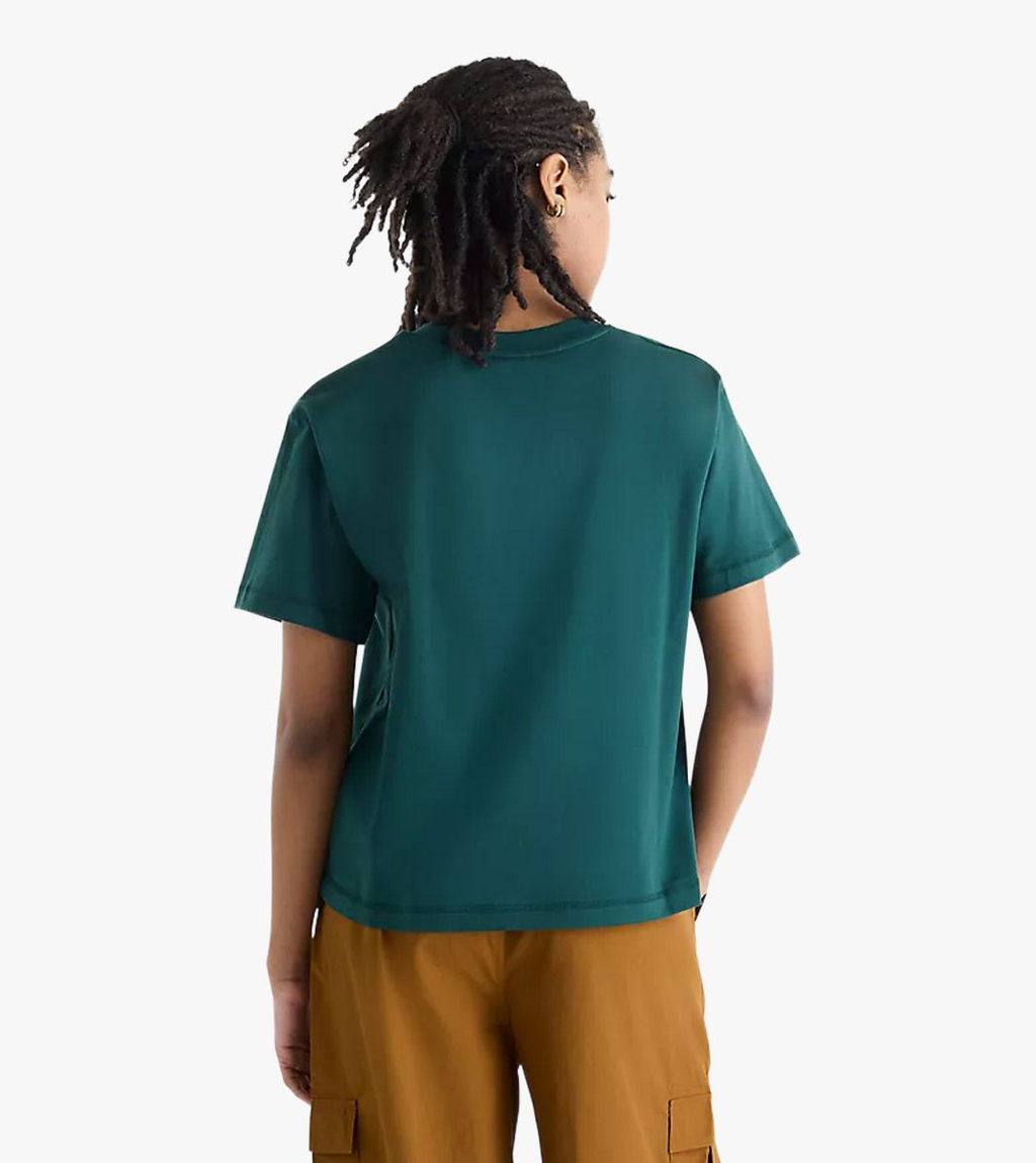 Grönt Athletics premium logo hip length relaxed t-shirt
