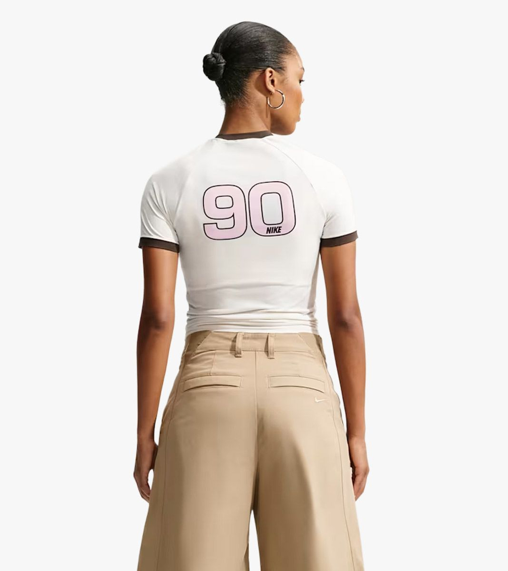 Pelēka W NK SS FITTED TOP SI