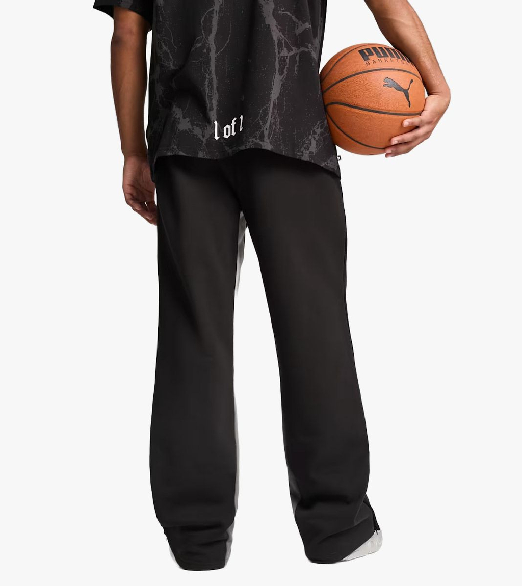 Must Hoops x lafrance written in chrome pants