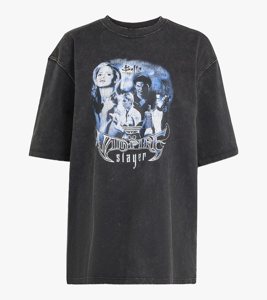 Melna BUFFY TEE OS