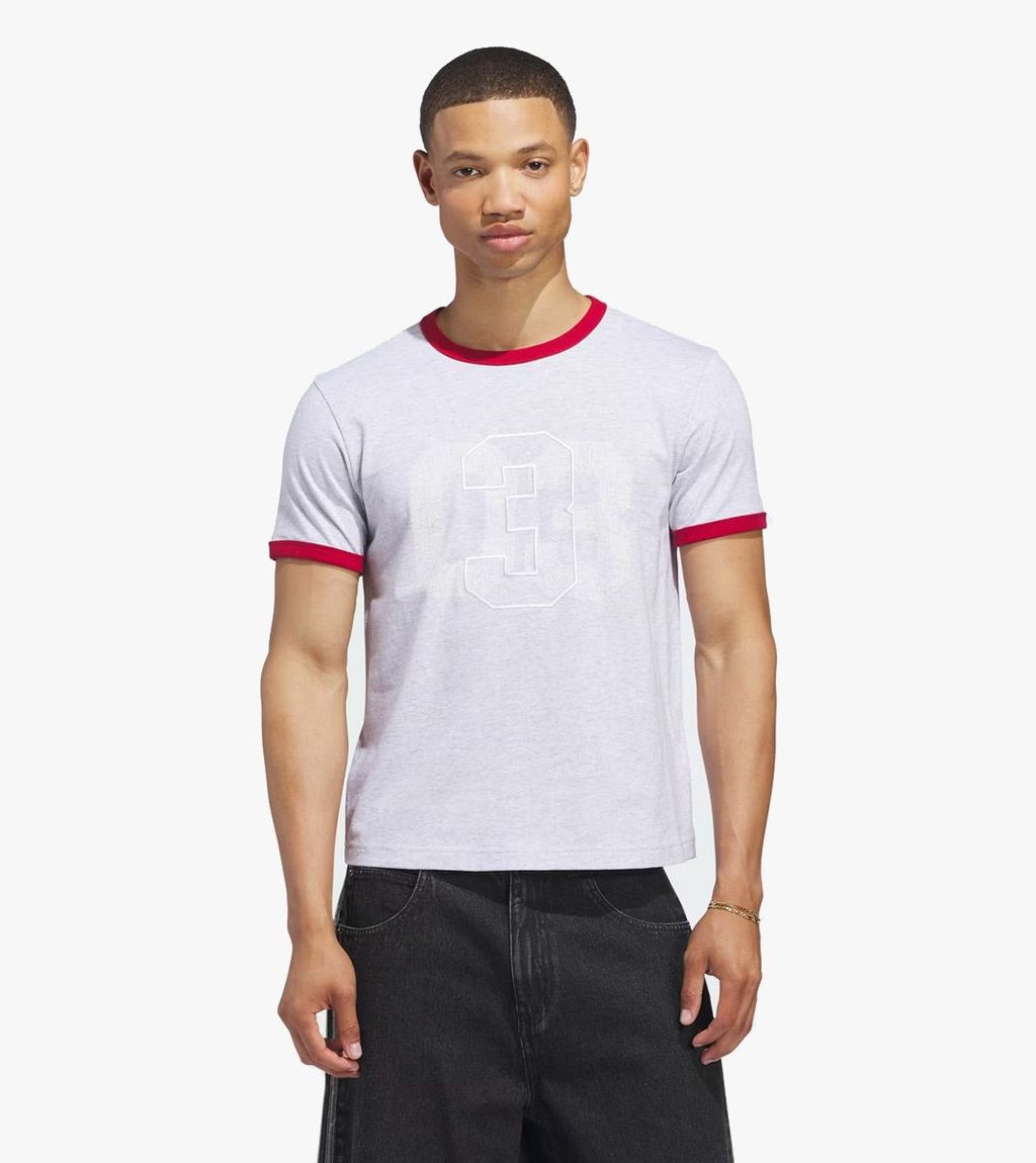 Grey RINGER TEE