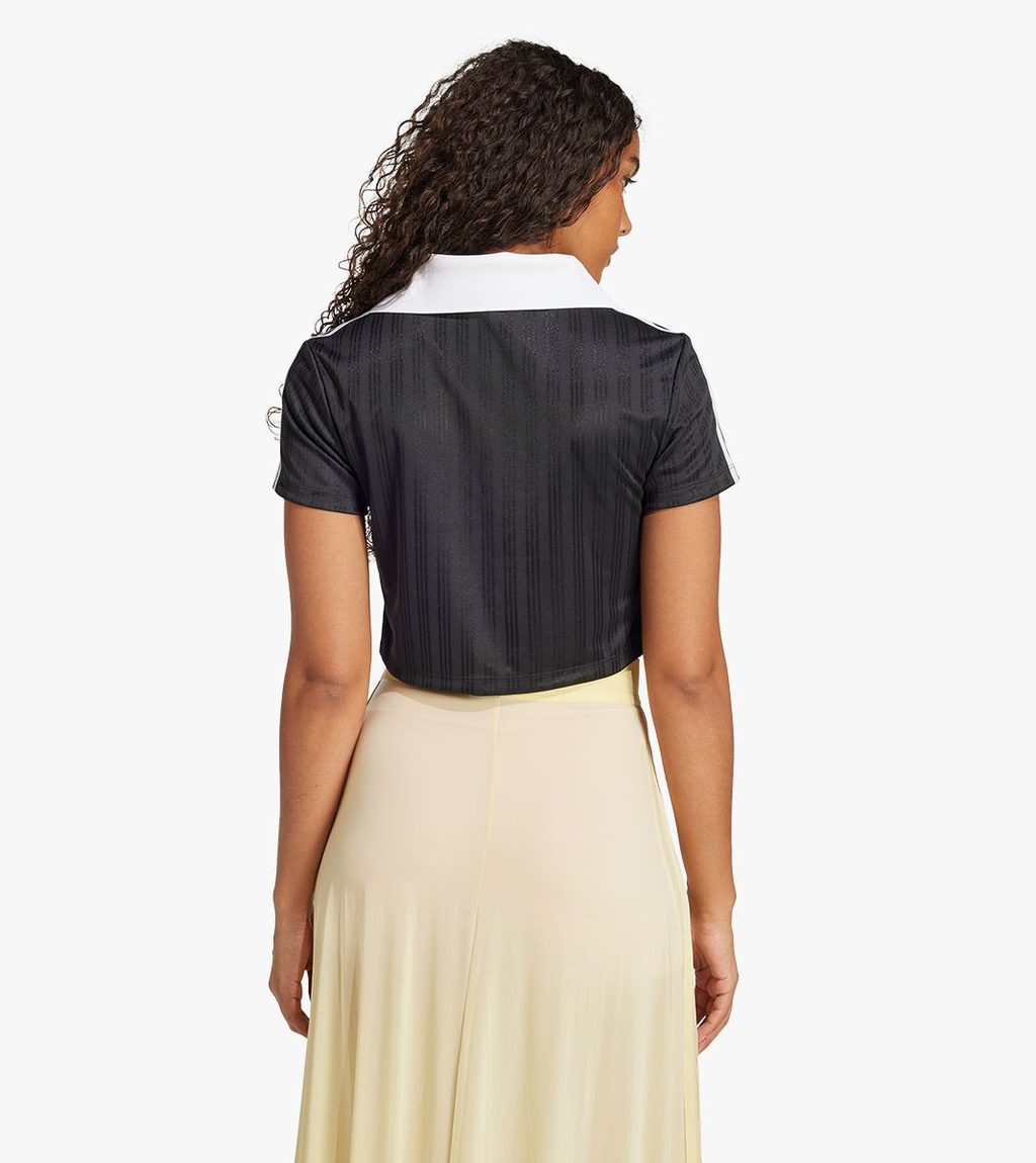 Black V-NECK POLO