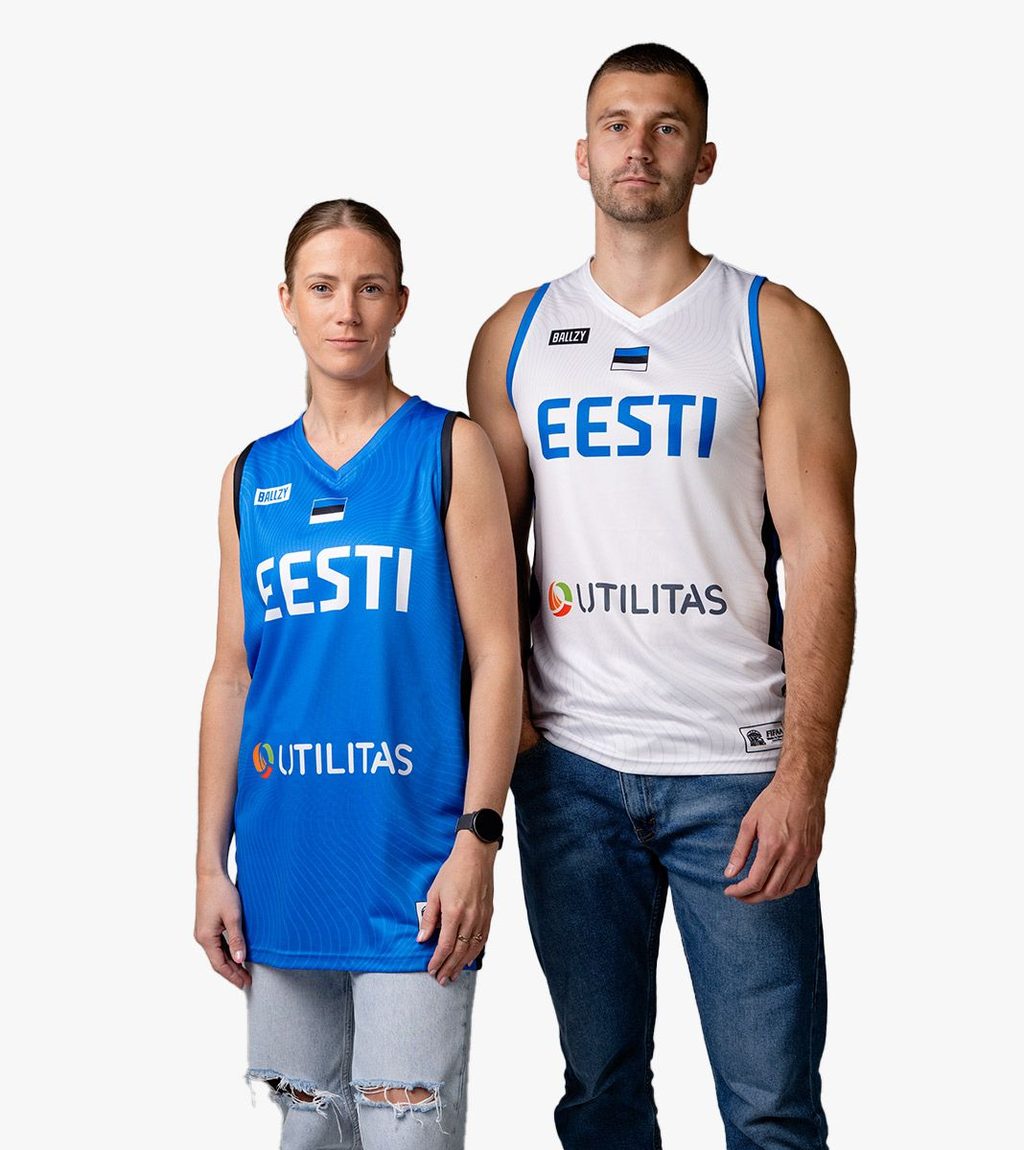 Valkoinen ESTONIA FAN  JERSEY 25