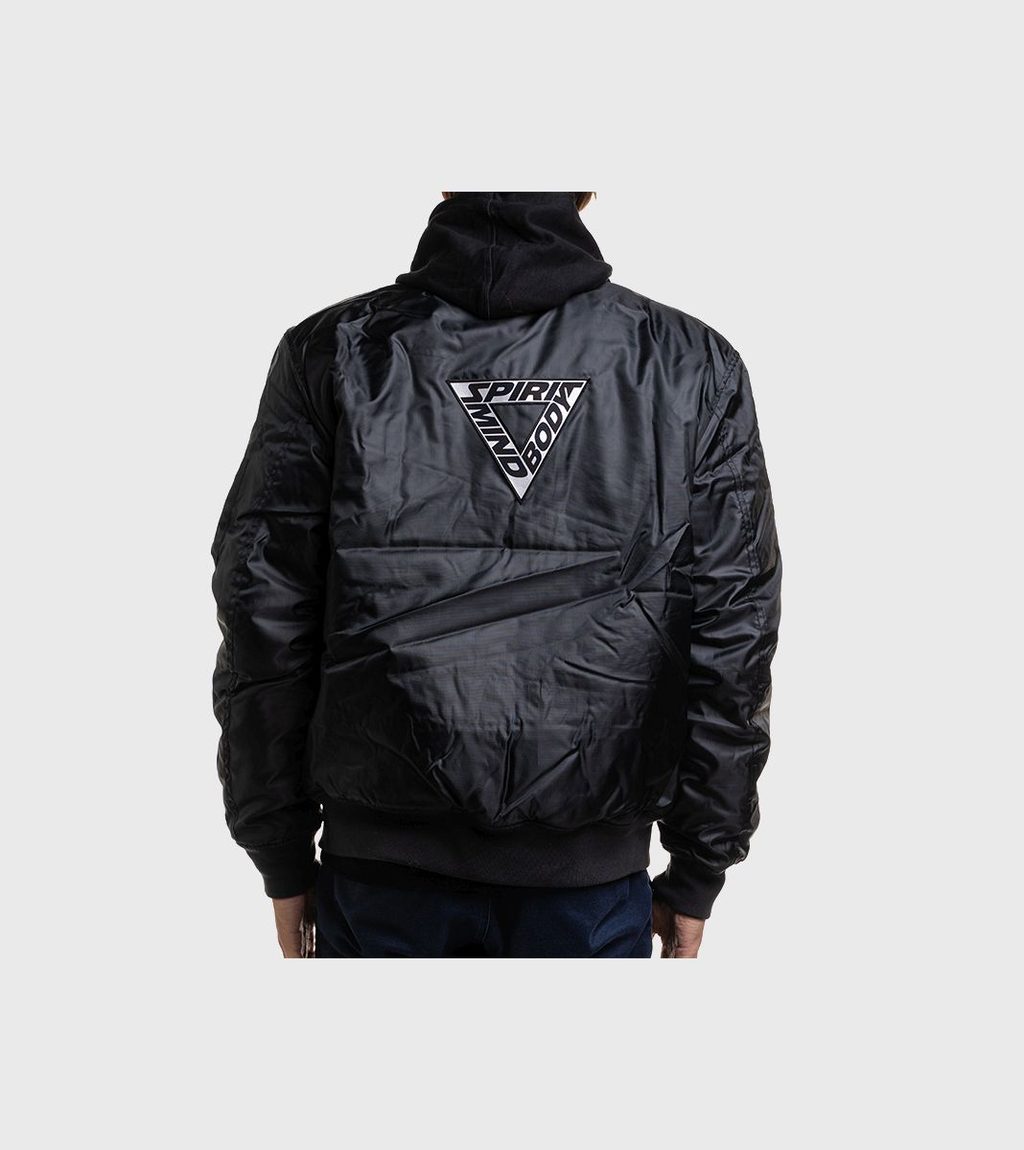 Svart Hnmky bomber jacket black