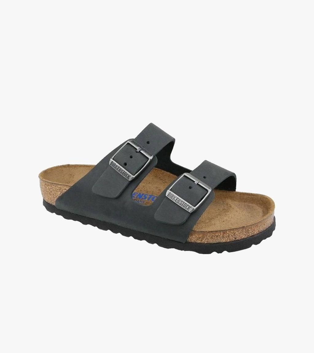 Melna ARIZONA SOFT FOOTBED WAXY LEATHER