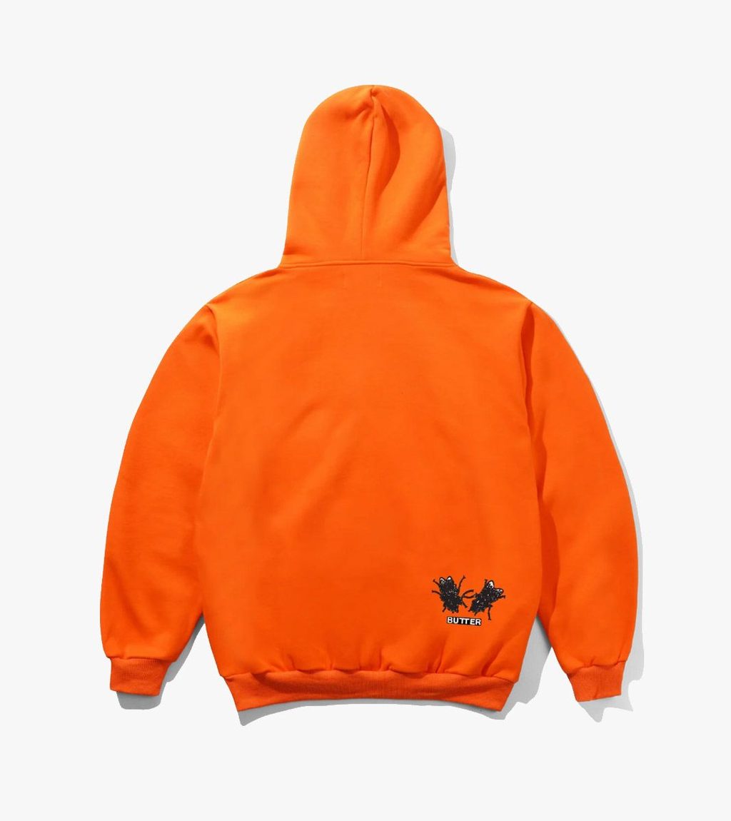 Orange AGAIN ZIP-THRU HOOD