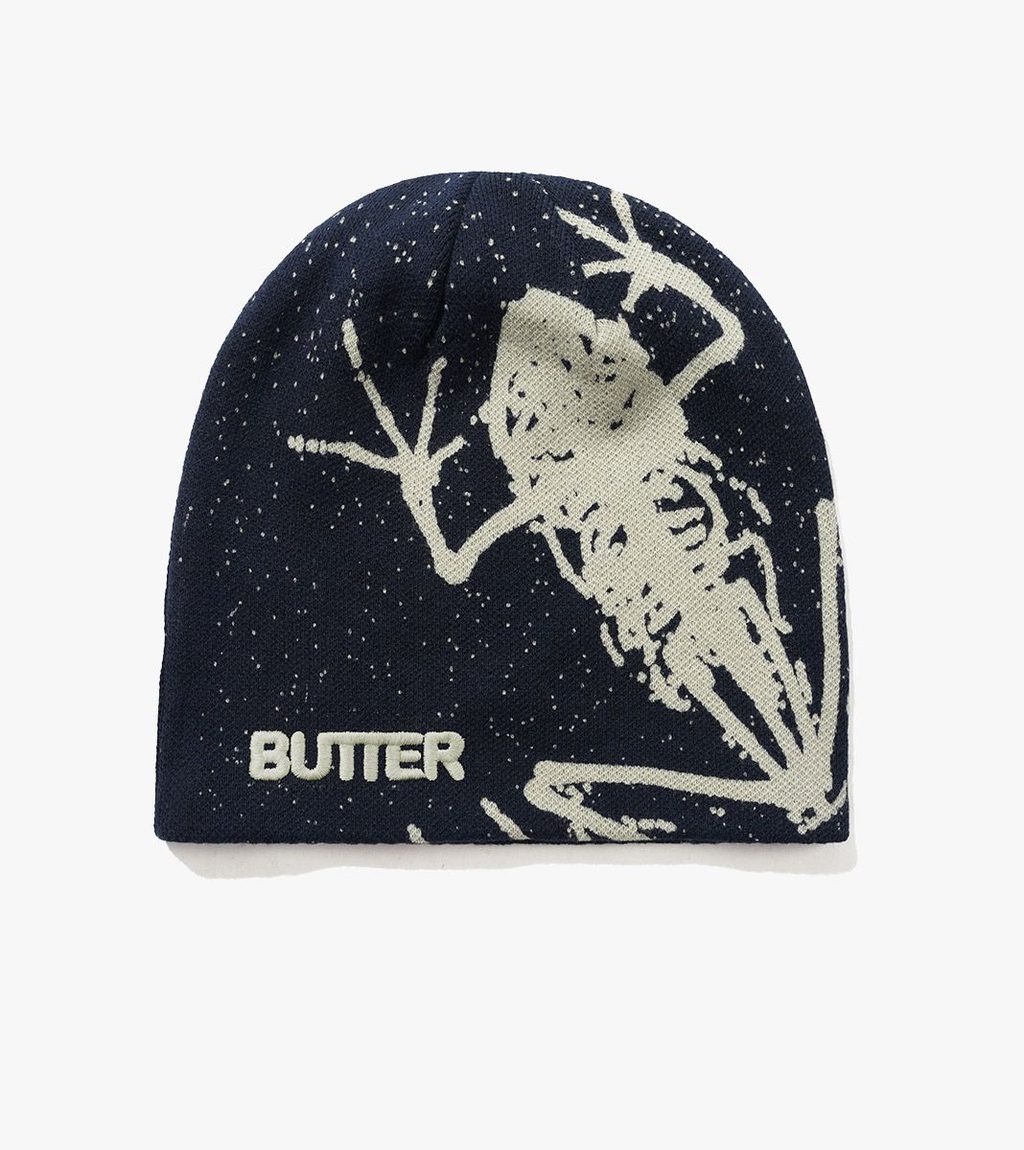 Black AMPHIBIAN SKULLY BEANIE