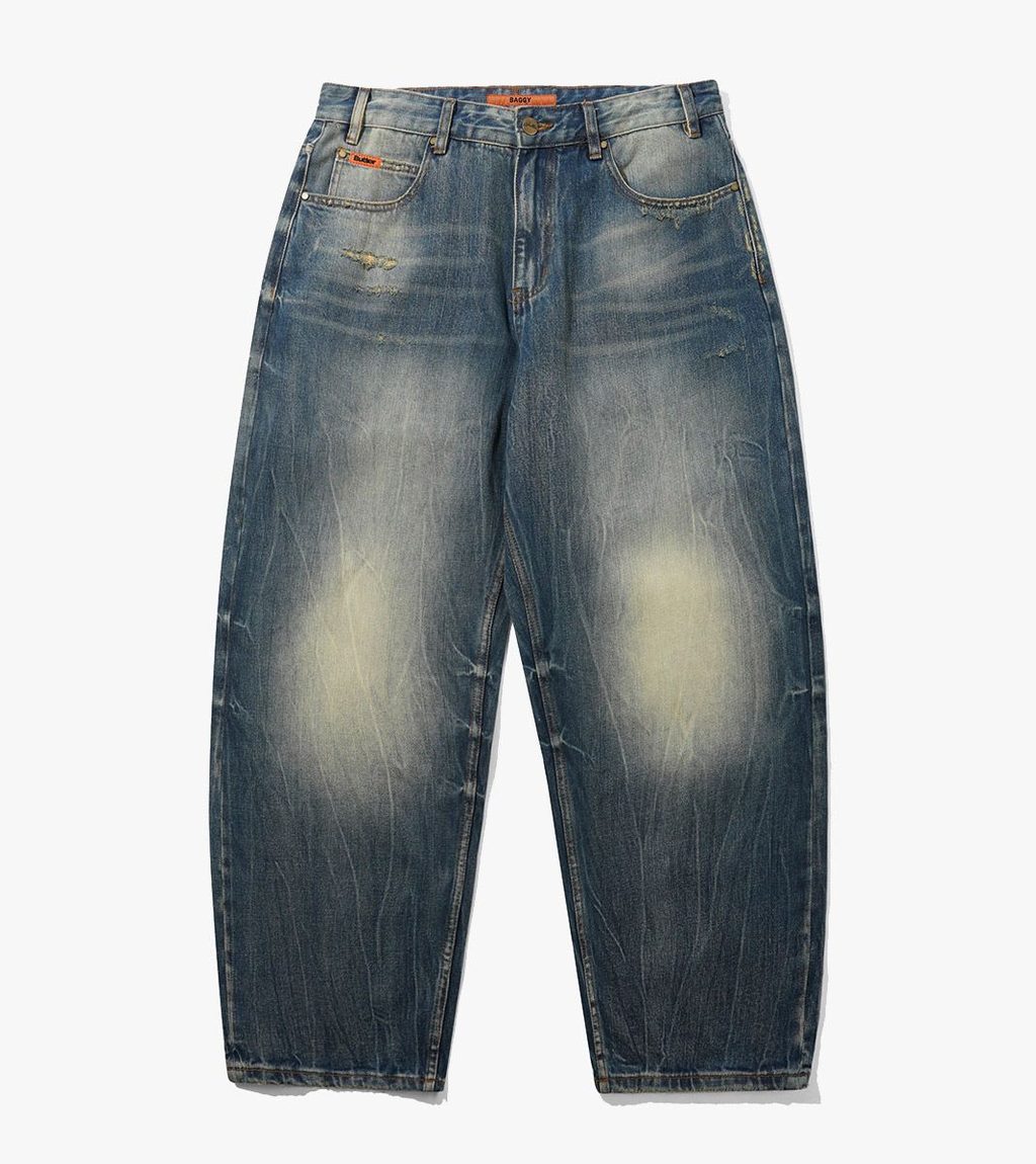 Blått Baggy denim jeans