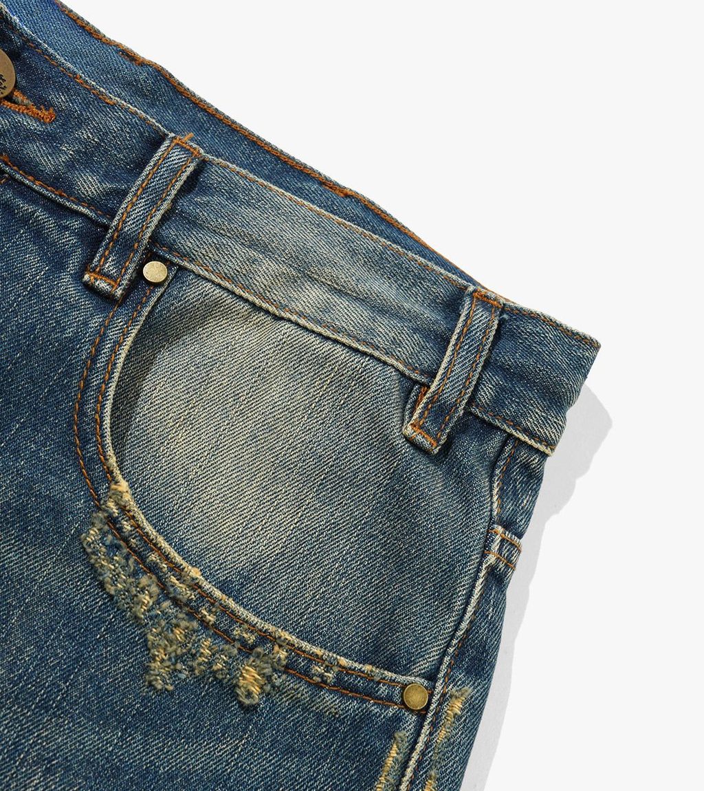 Blått Baggy denim jeans