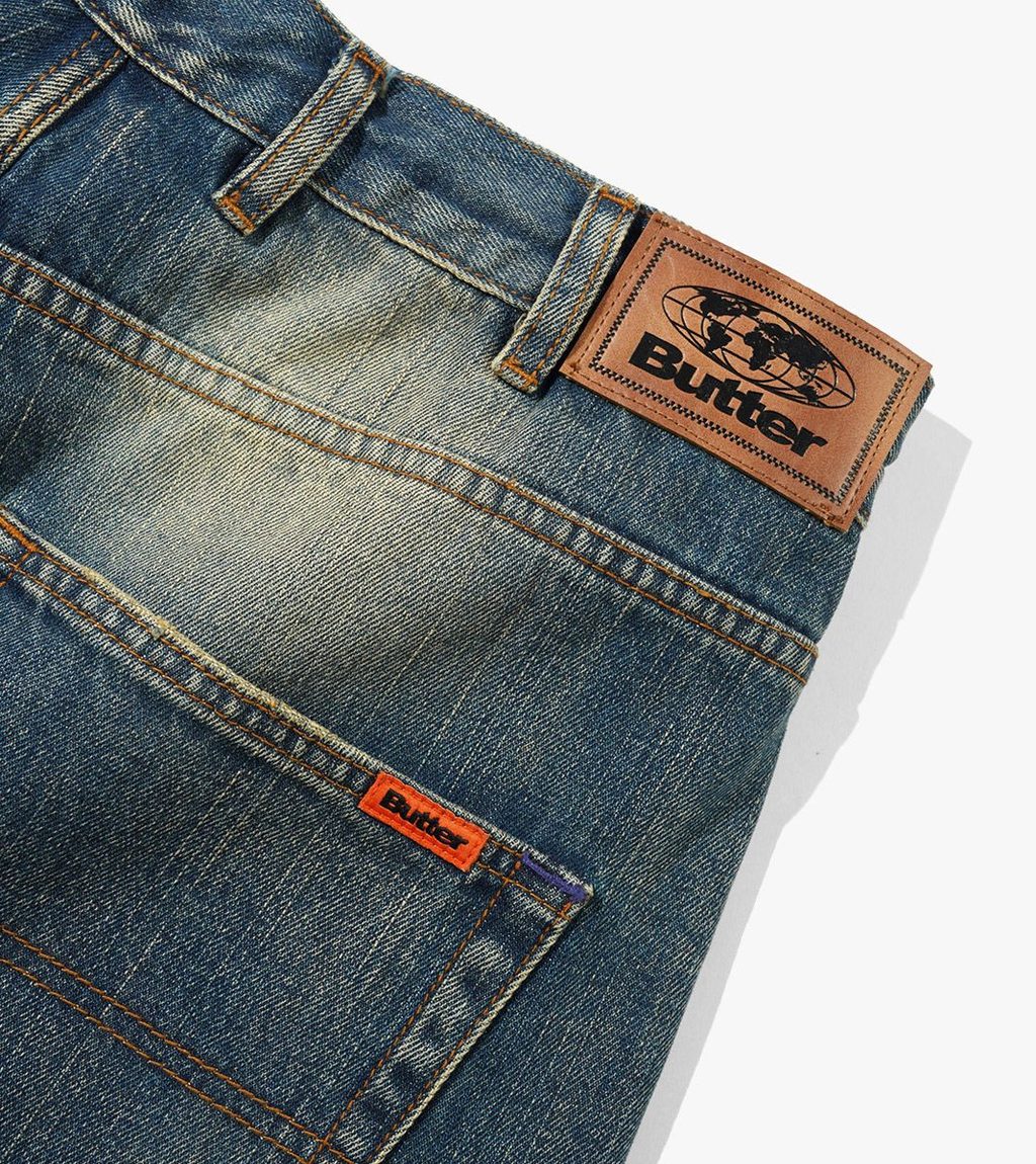 Blått Baggy denim jeans