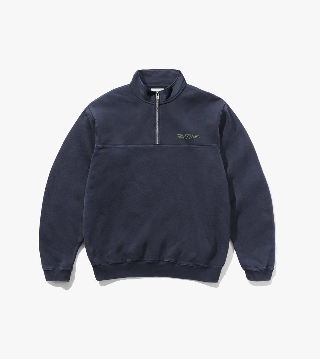 Sinine Panel 1/4 zip sweater