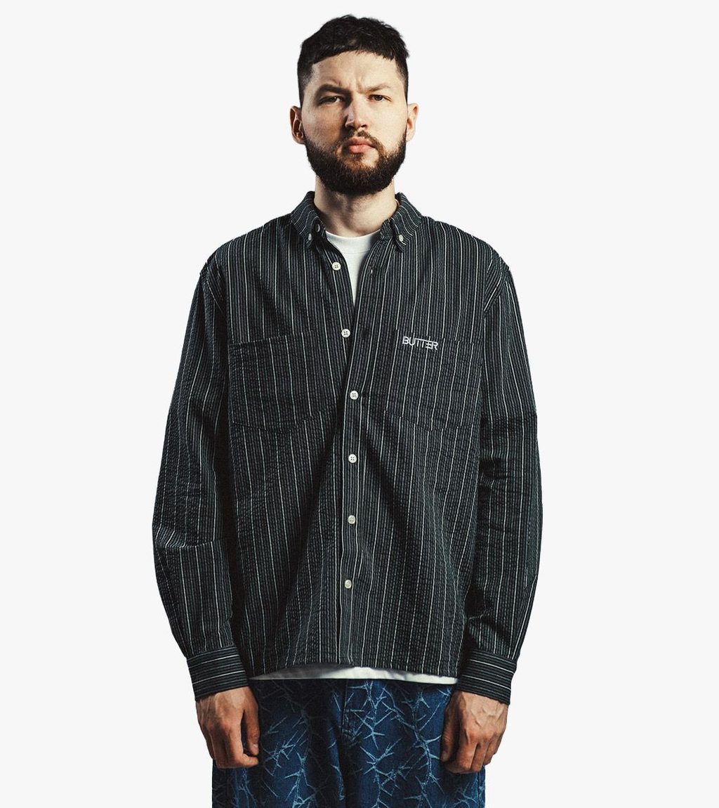 Vihreä SEERSUCKER SHIRT