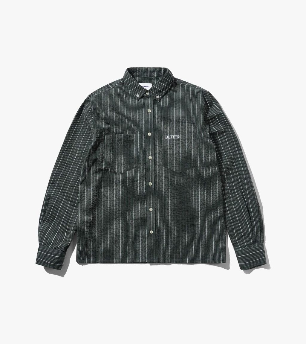 Vihreä SEERSUCKER SHIRT