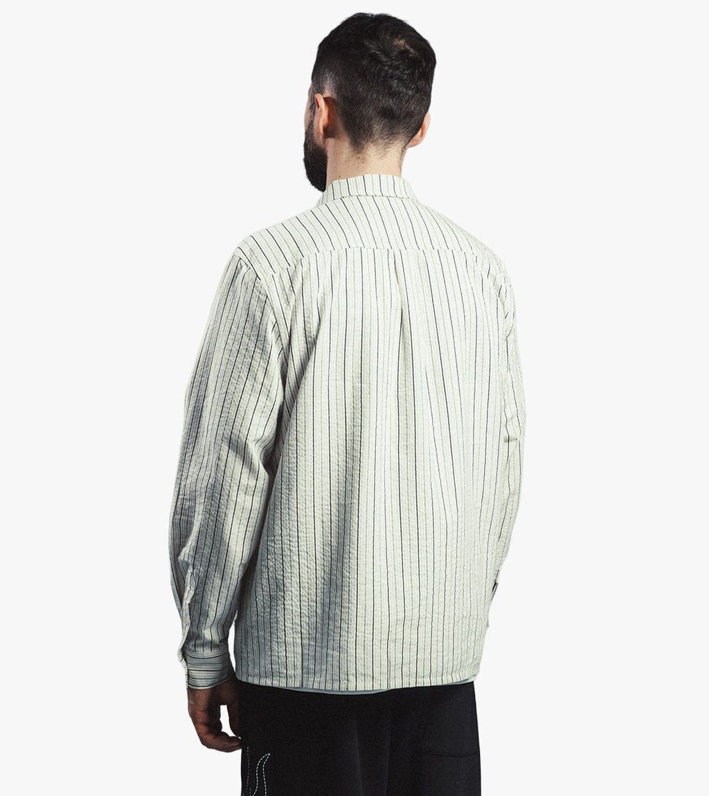 Valkoinen SEERSUCKER SHIRT