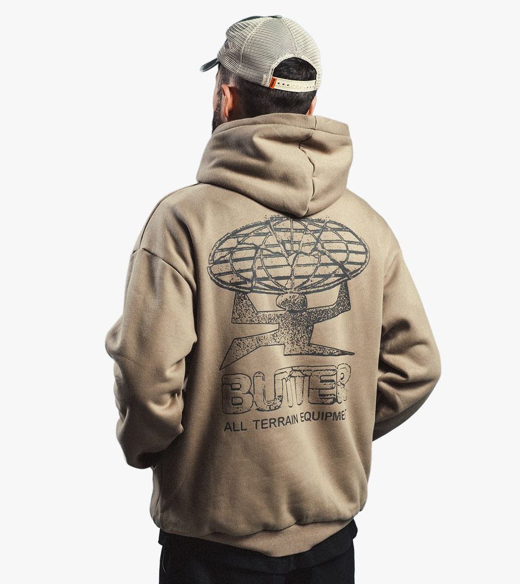 Brown TERRAIN PULLOVER HOOD