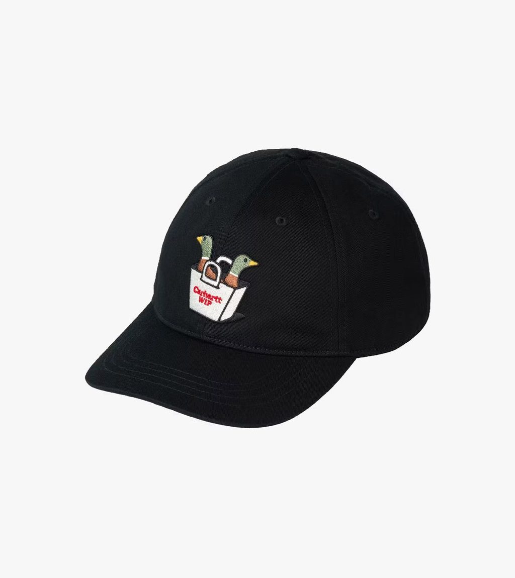 Black BUMPER STICKER CAP
