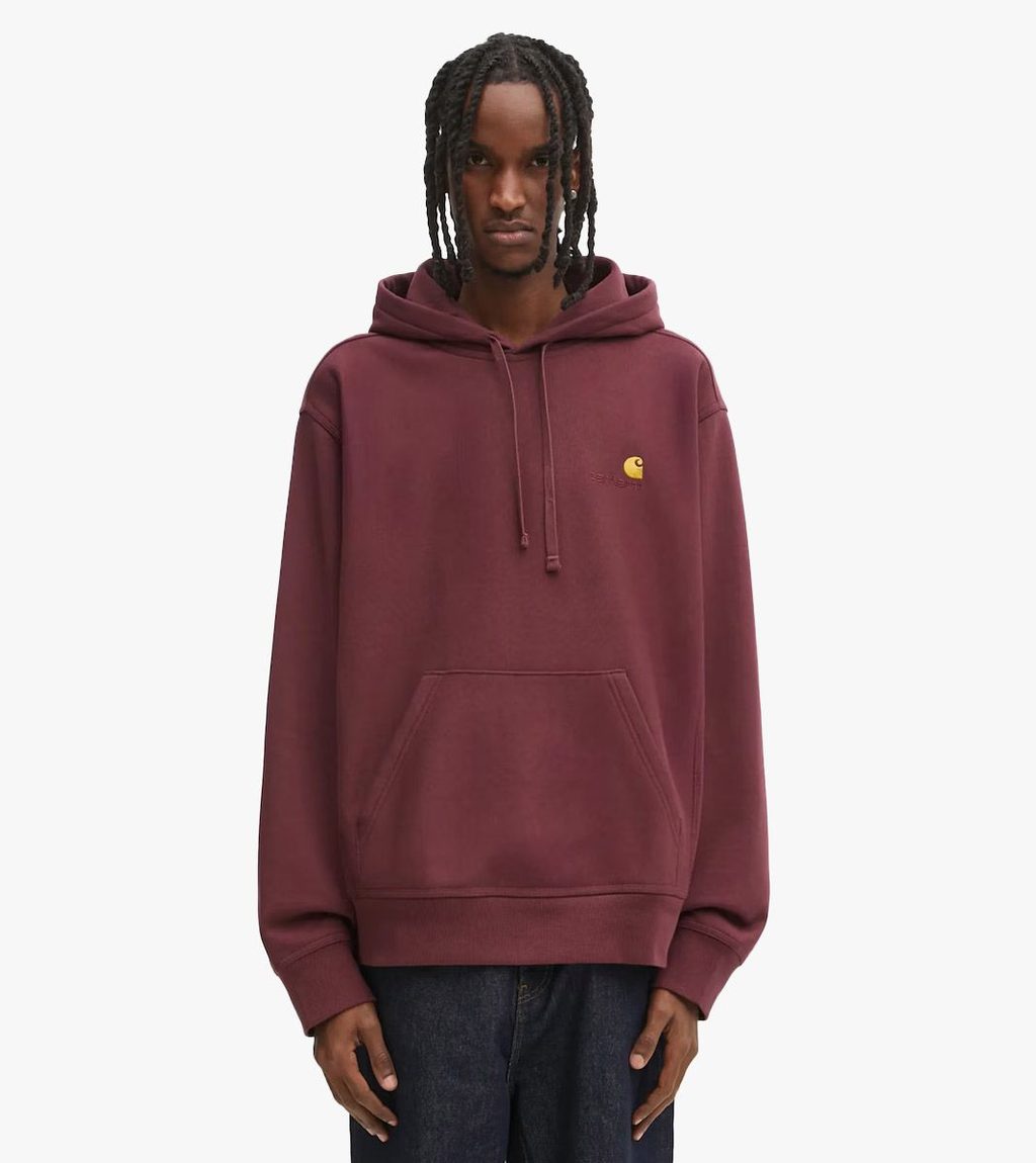 Punainen HOODED AMERICAN SCRIPT SWEAT