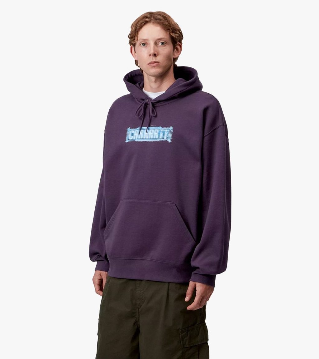 Purple HOODED ELECTRIC BOOGIE SWEAT