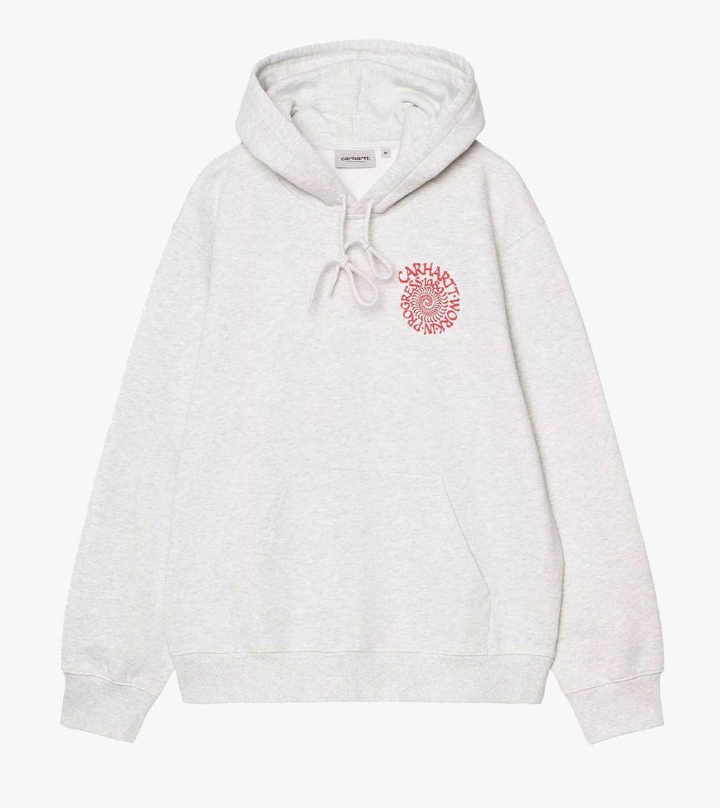 Grått Hooded spiral sweat
