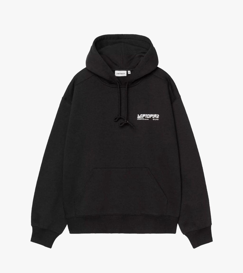 Black HOODED WIPTOPIA II SWEAT
