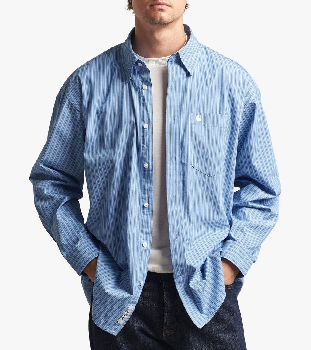 Blue L/S KEENE SHIRT