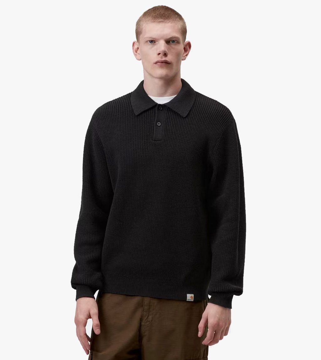 Juoda L/s miles polo