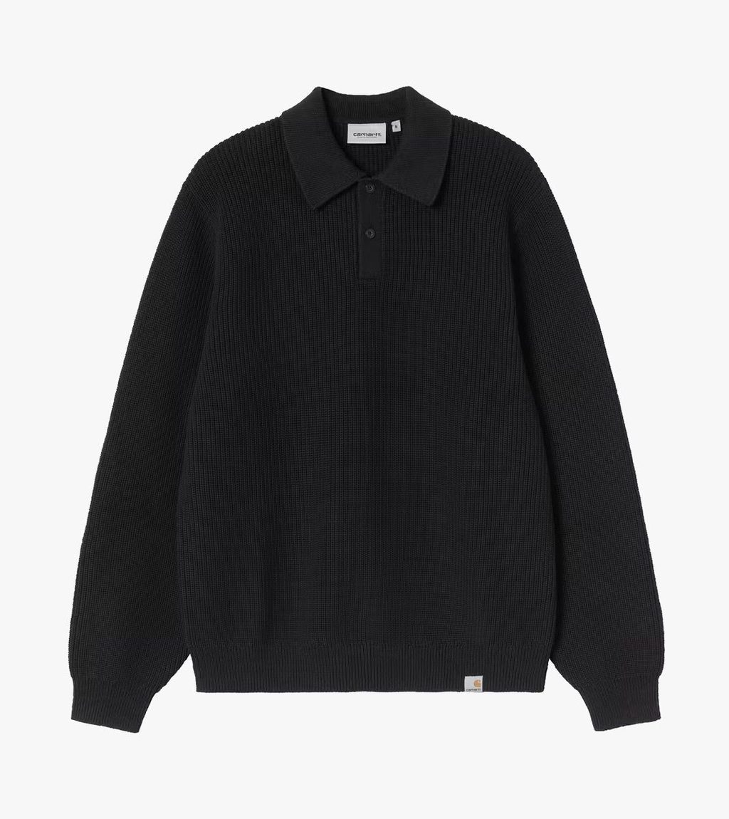 Juoda L/s miles polo