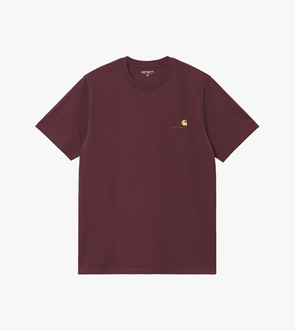 Raudona S/s american script t-shirt
