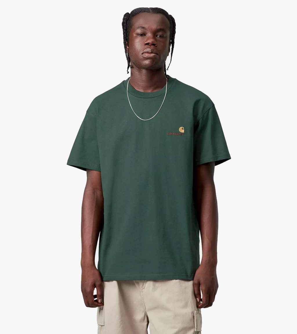 Žalia S/s american script t-shirt