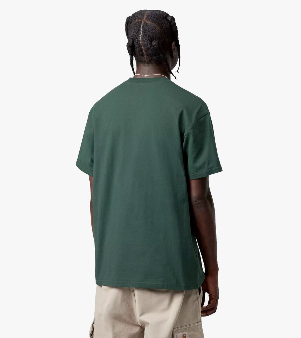 Žalia S/s american script t-shirt