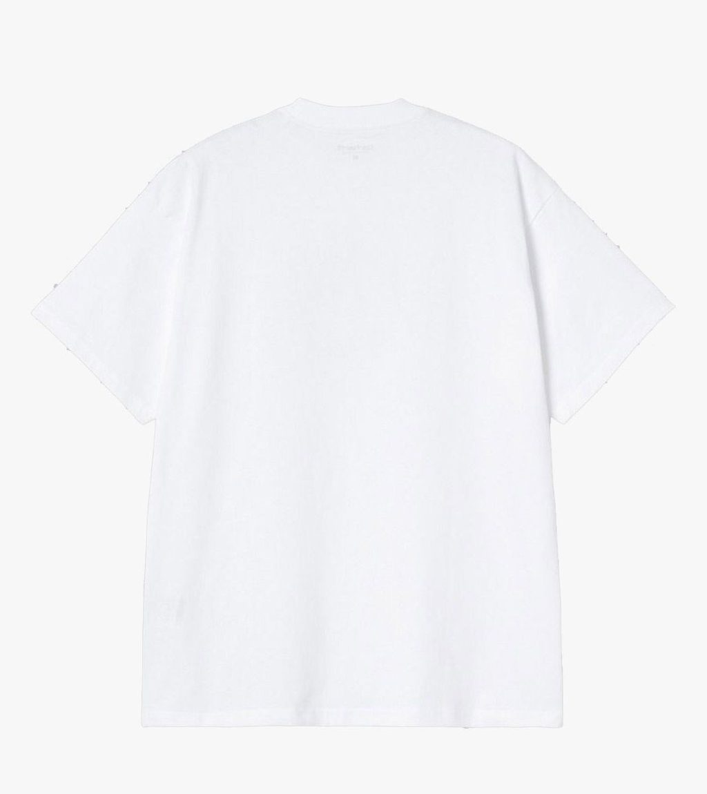 White S/S BARBWIRE C T-SHIRT
