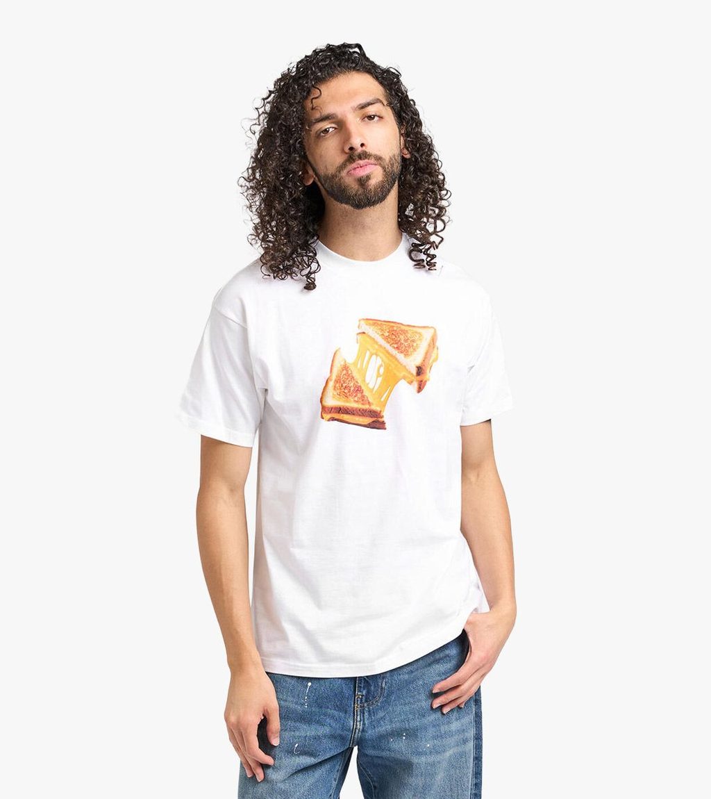 White S/S CHEESE TOAST T-SHIRT