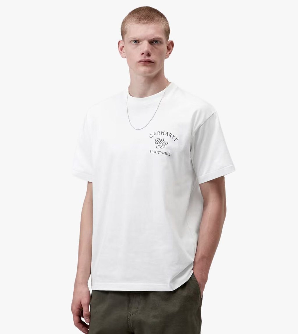 Valkoinen S/S EIGHTYNINE T-SHIRT