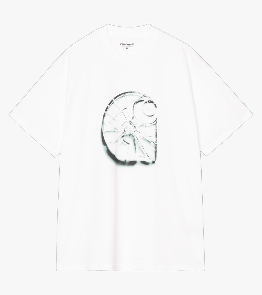 White S/S SHATTERED T-SHIRT