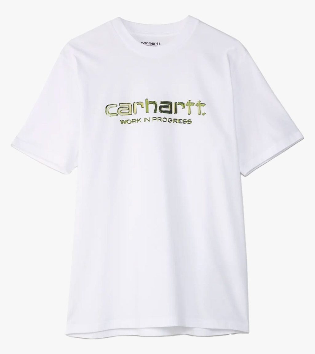 Valge S/s solar chrome script t-shirt