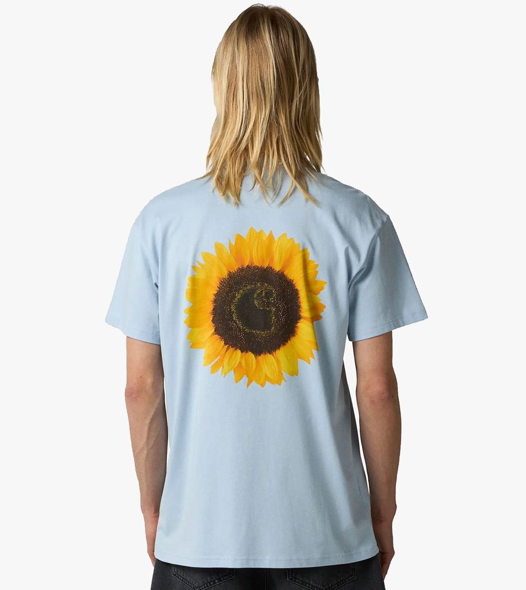Mėlyna S/s sunflower t-shirt