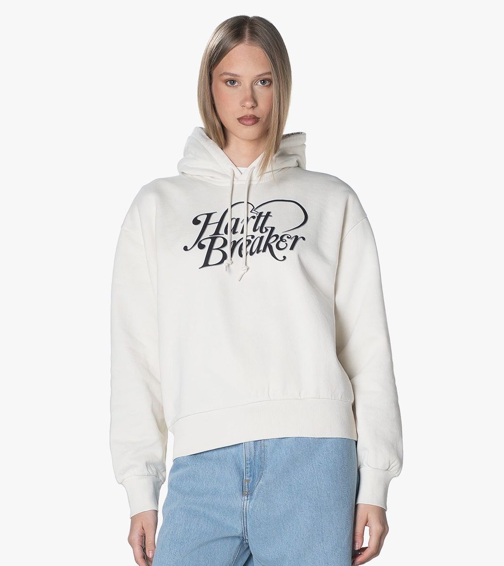 Vitt W´ hooded harttbreaker sweat