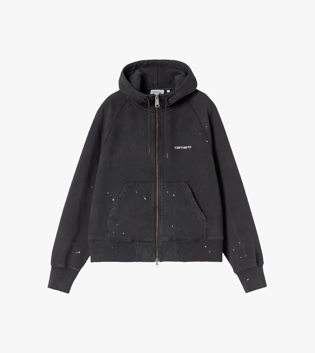Svart W´ hooded painter jacket
