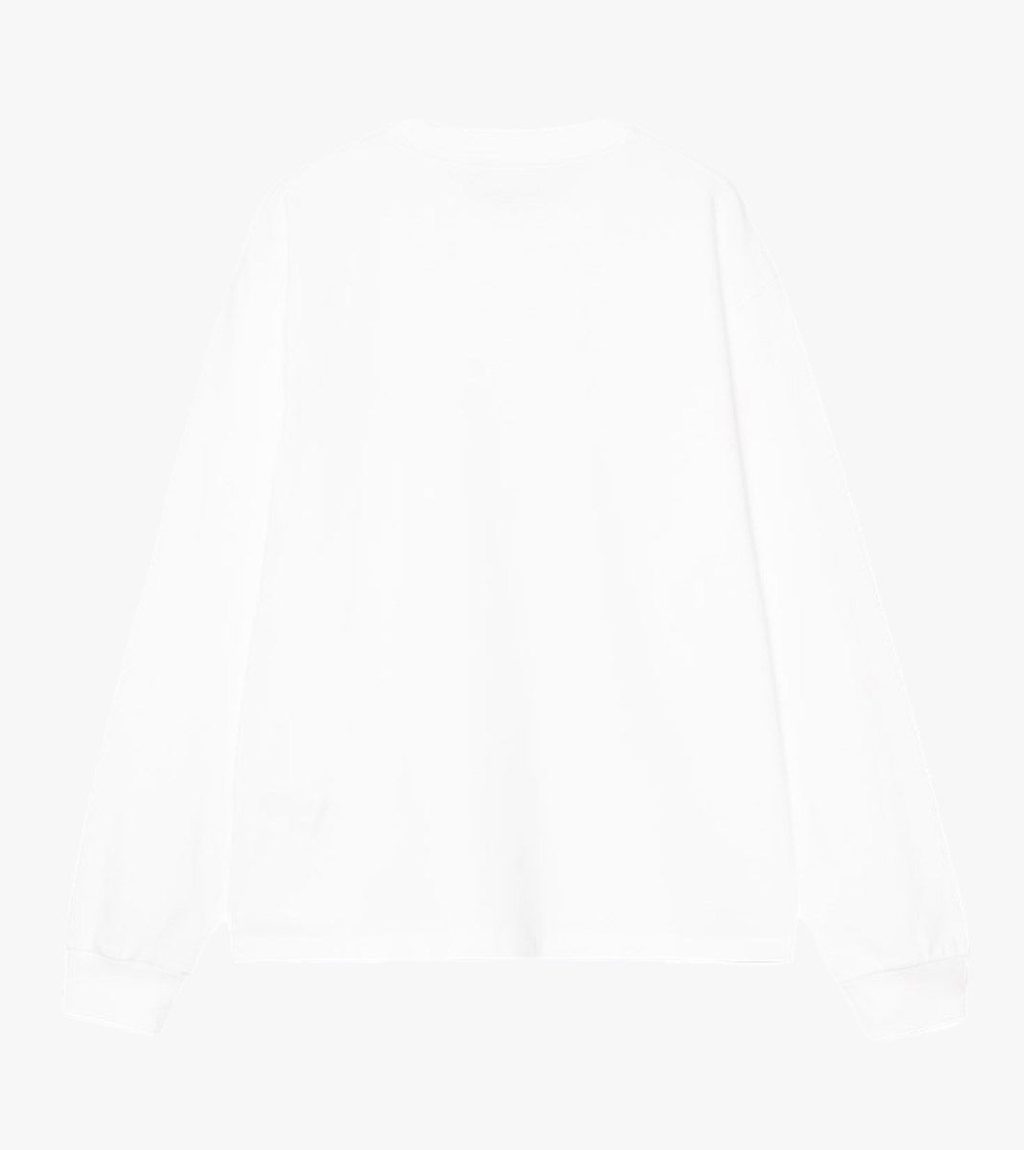 White W´ L/S HEART PATCH T-SHIRT