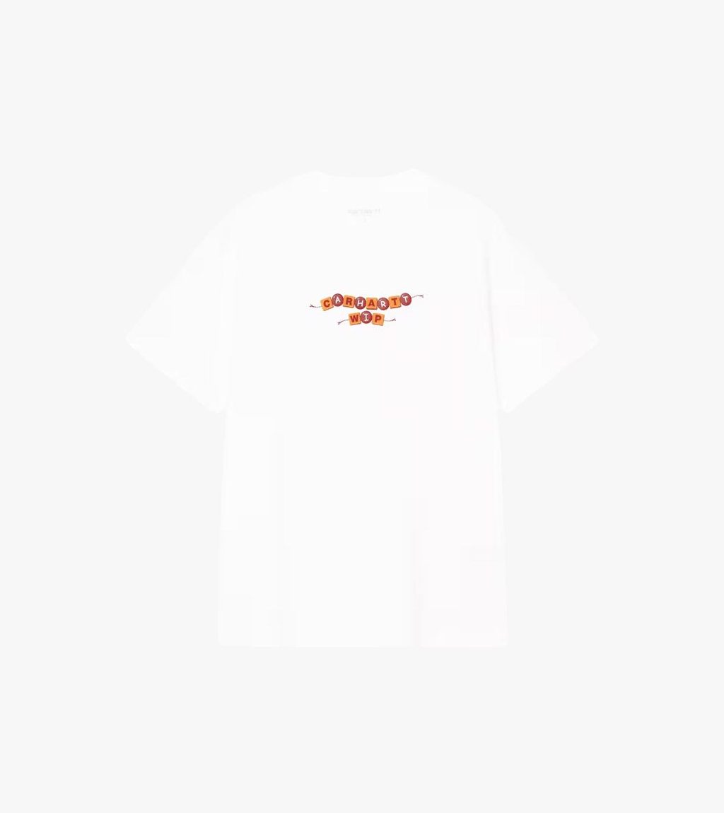 Valkoinen W´ S/S ABC T-SHIRT