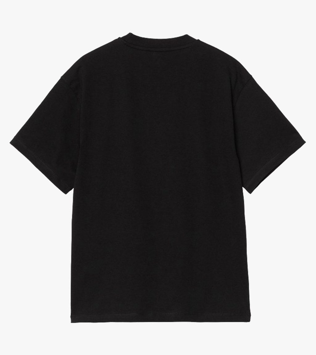 Svart W´ s/s heart patch t-shirt